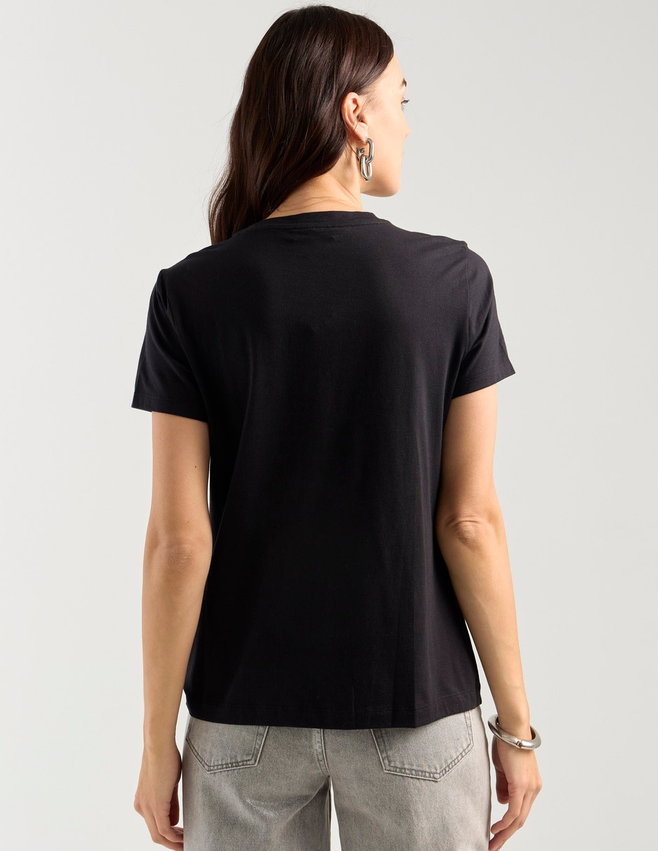 Playera manga corta cuello redondo para mujer 2