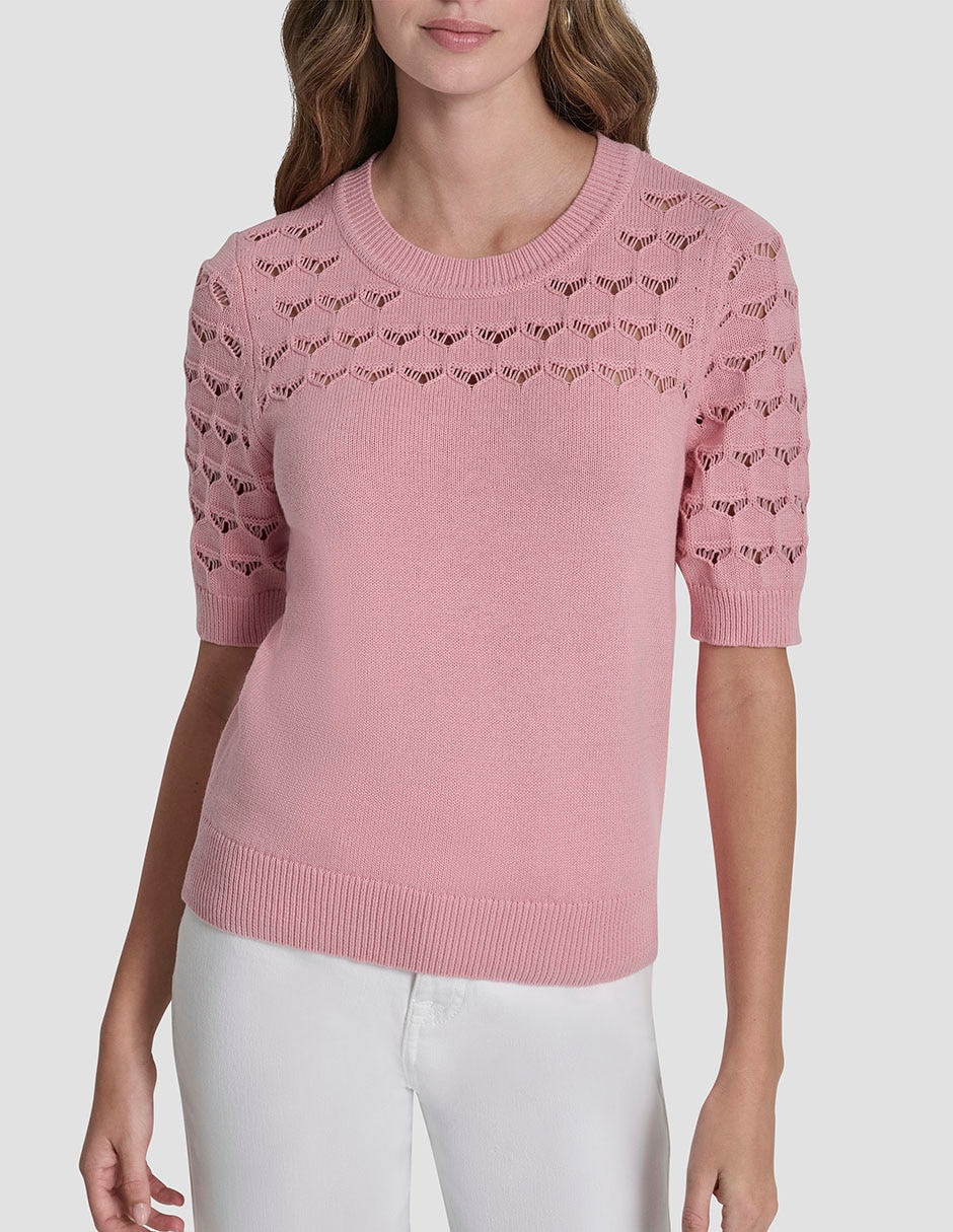 Suéter cuello redondo para mujer