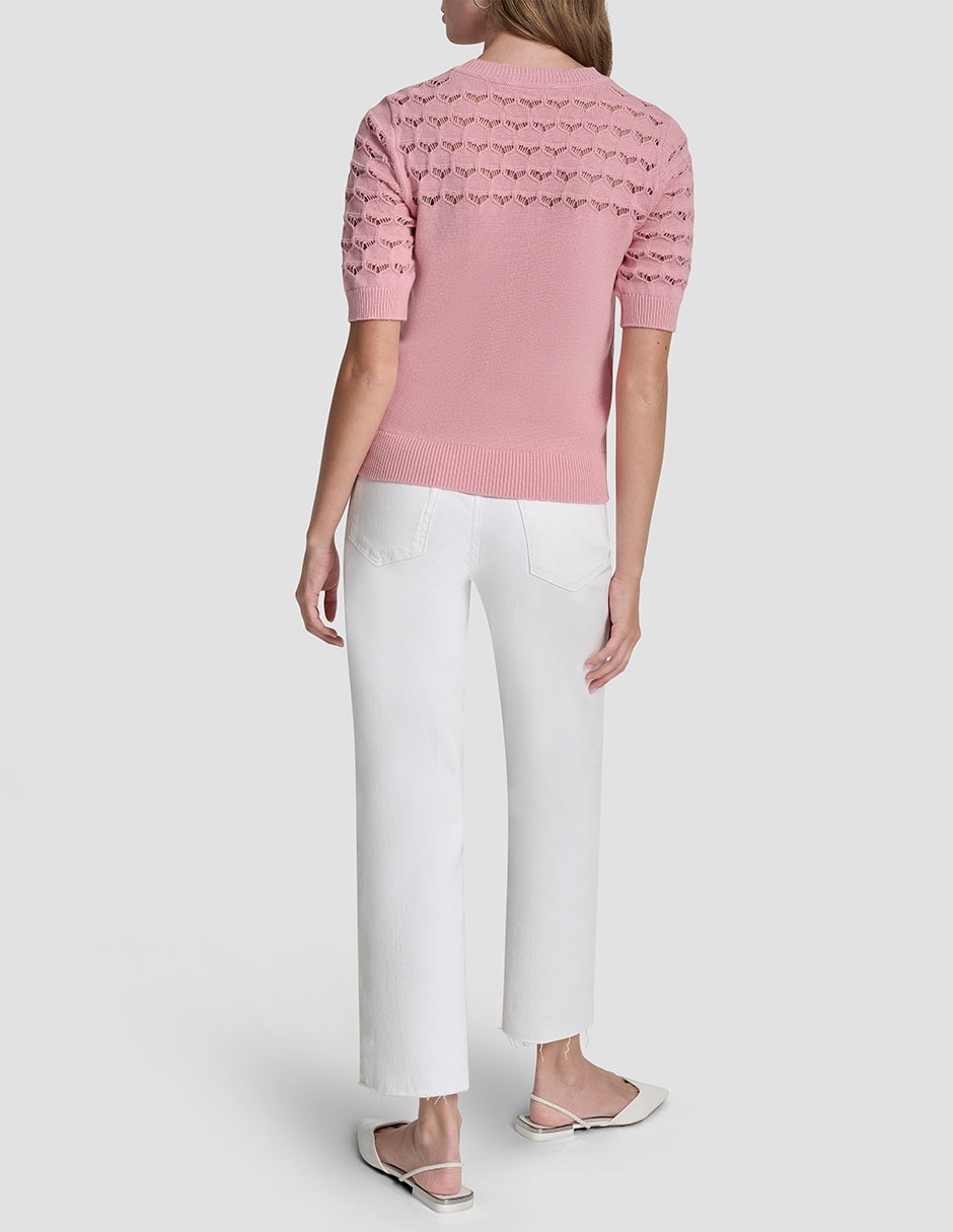 Suéter cuello redondo para mujer 5