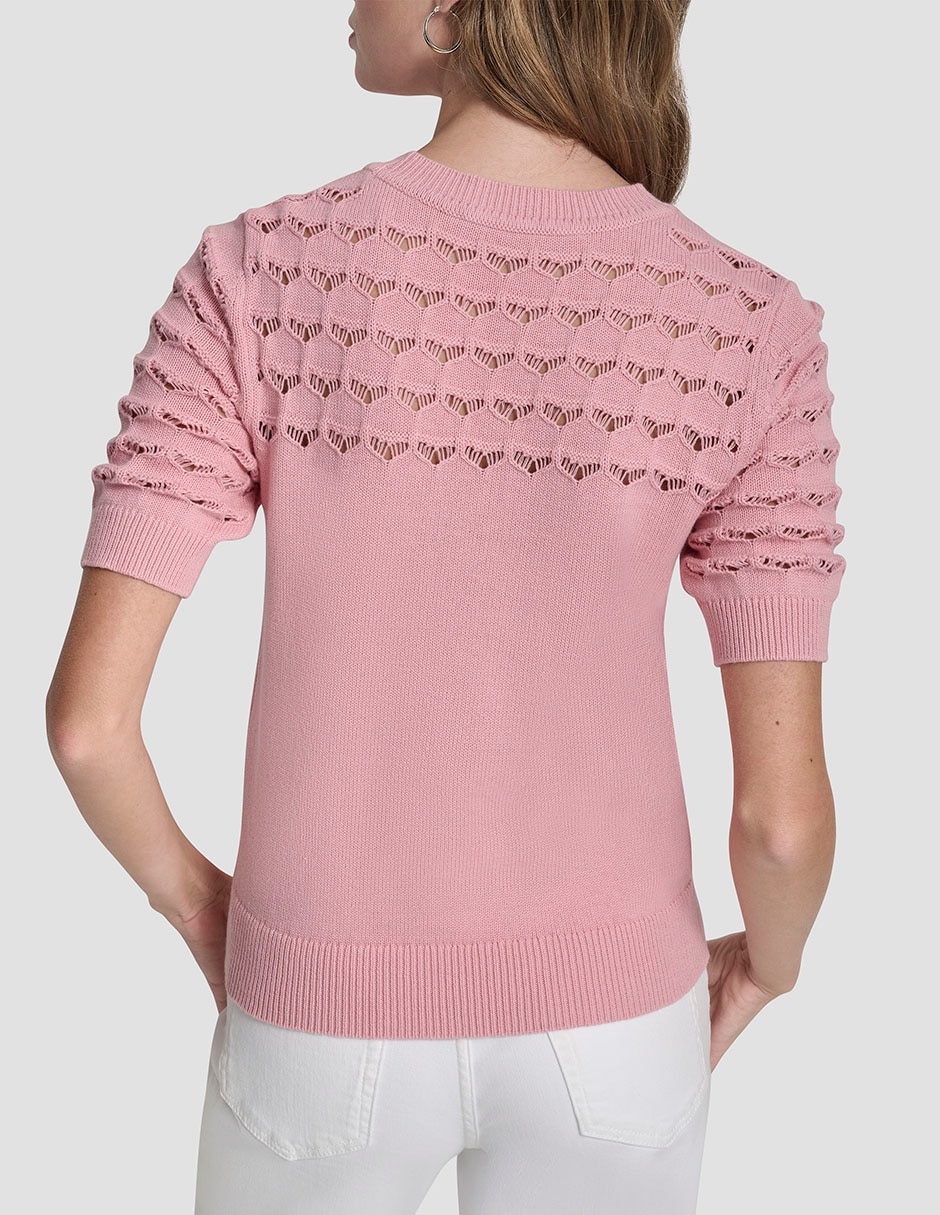 Suéter cuello redondo para mujer 4