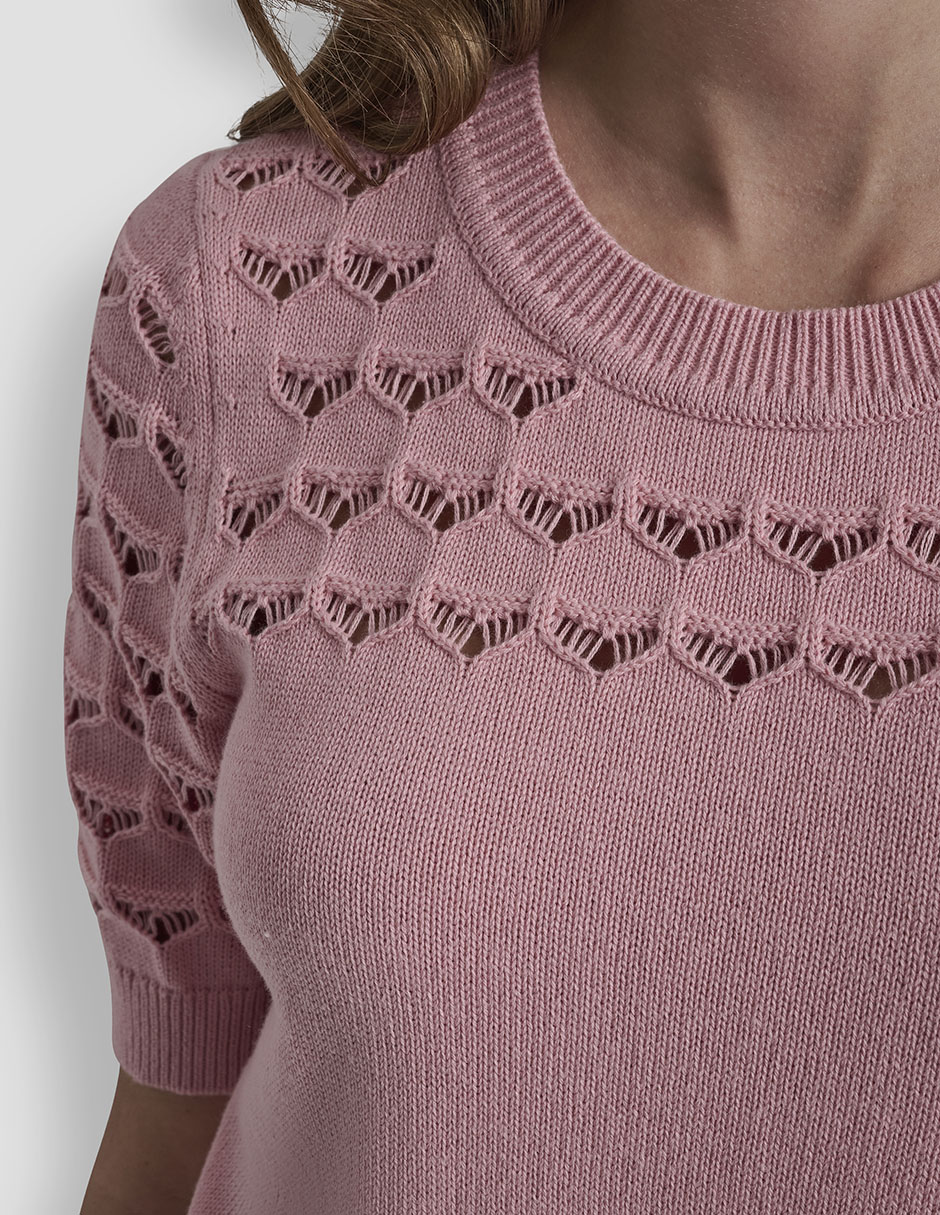 Suéter cuello redondo para mujer 2