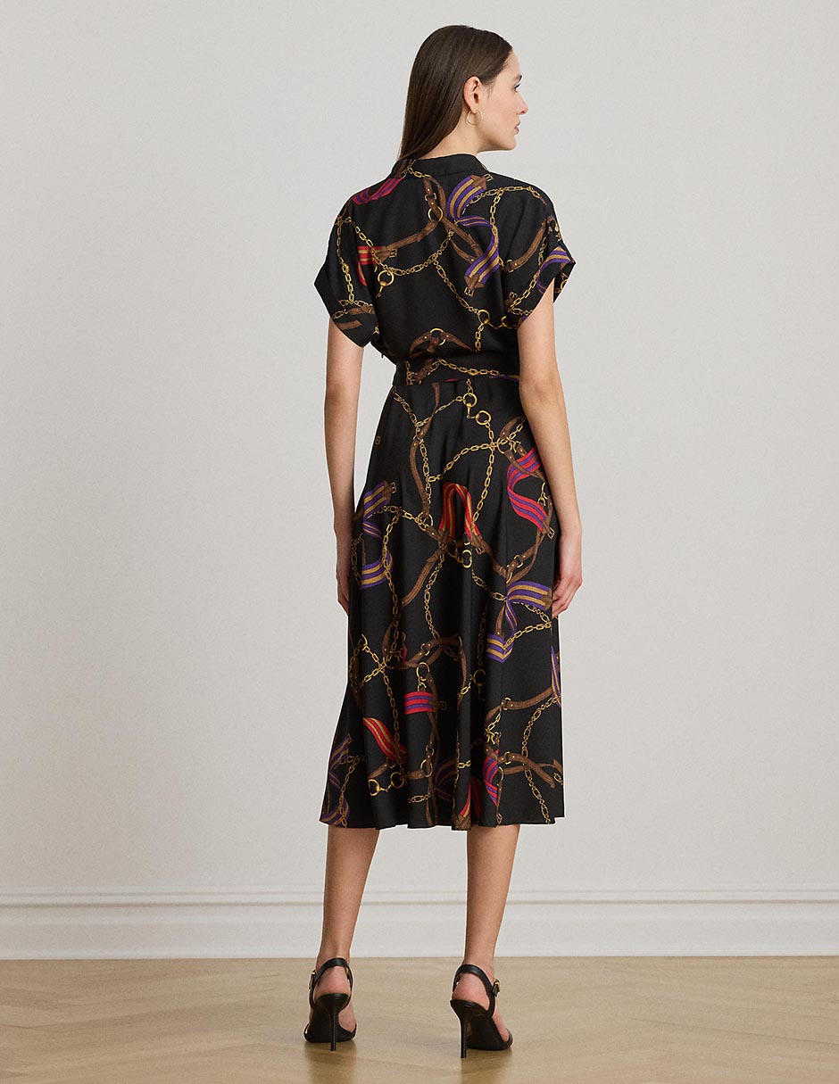 Vestido midi casual Lauren Ralph Lauren para mujer