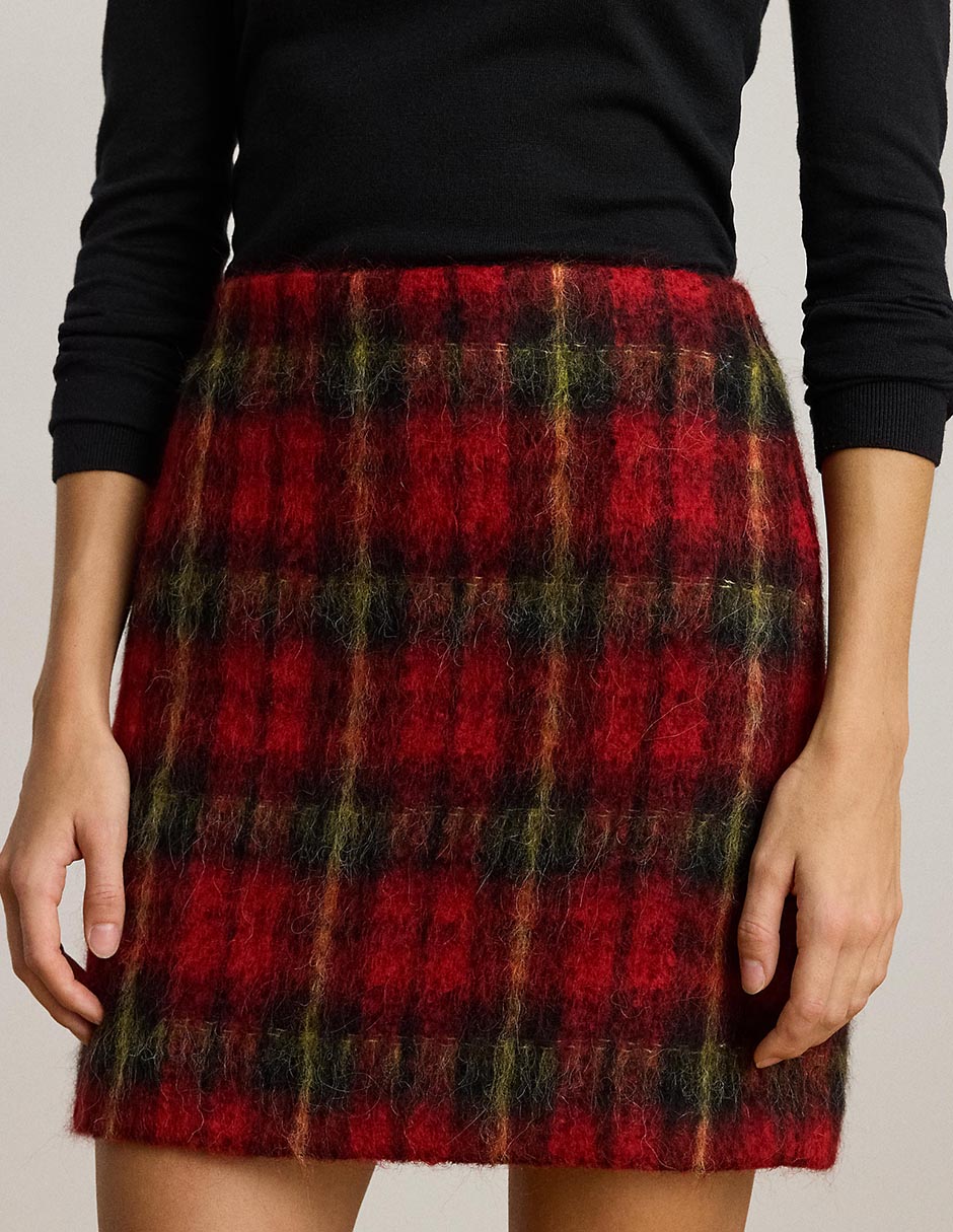 Falda corta Lauren Ralph Lauren a la cintura