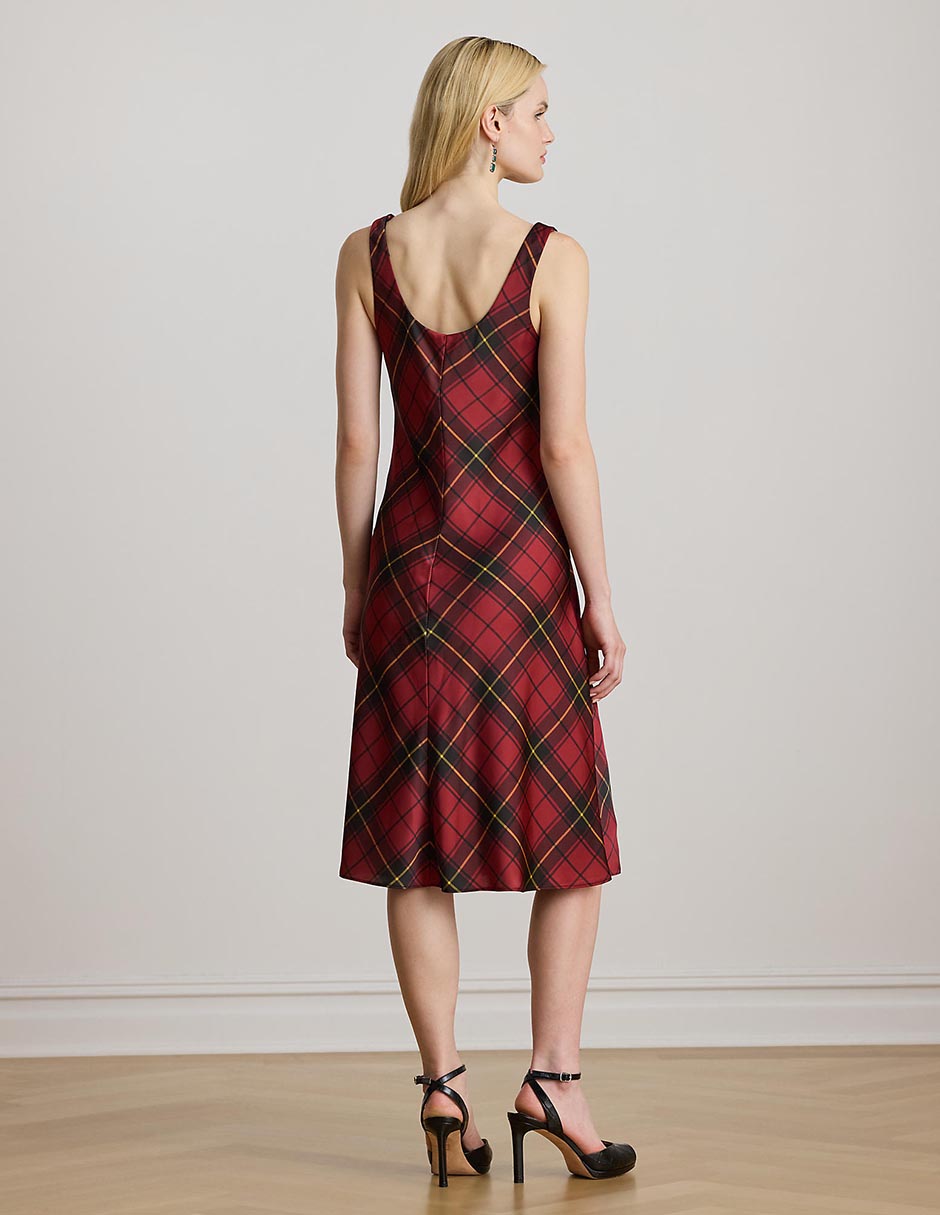 Vestido midi casual Lauren Petite para mujer
