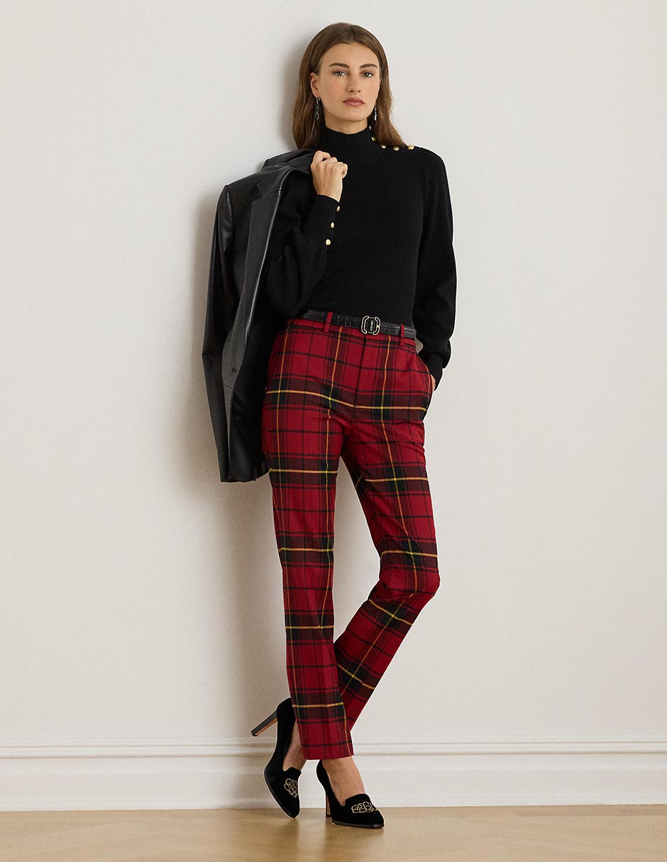 Pantalón de vestir Lauren Petite slim para mujer