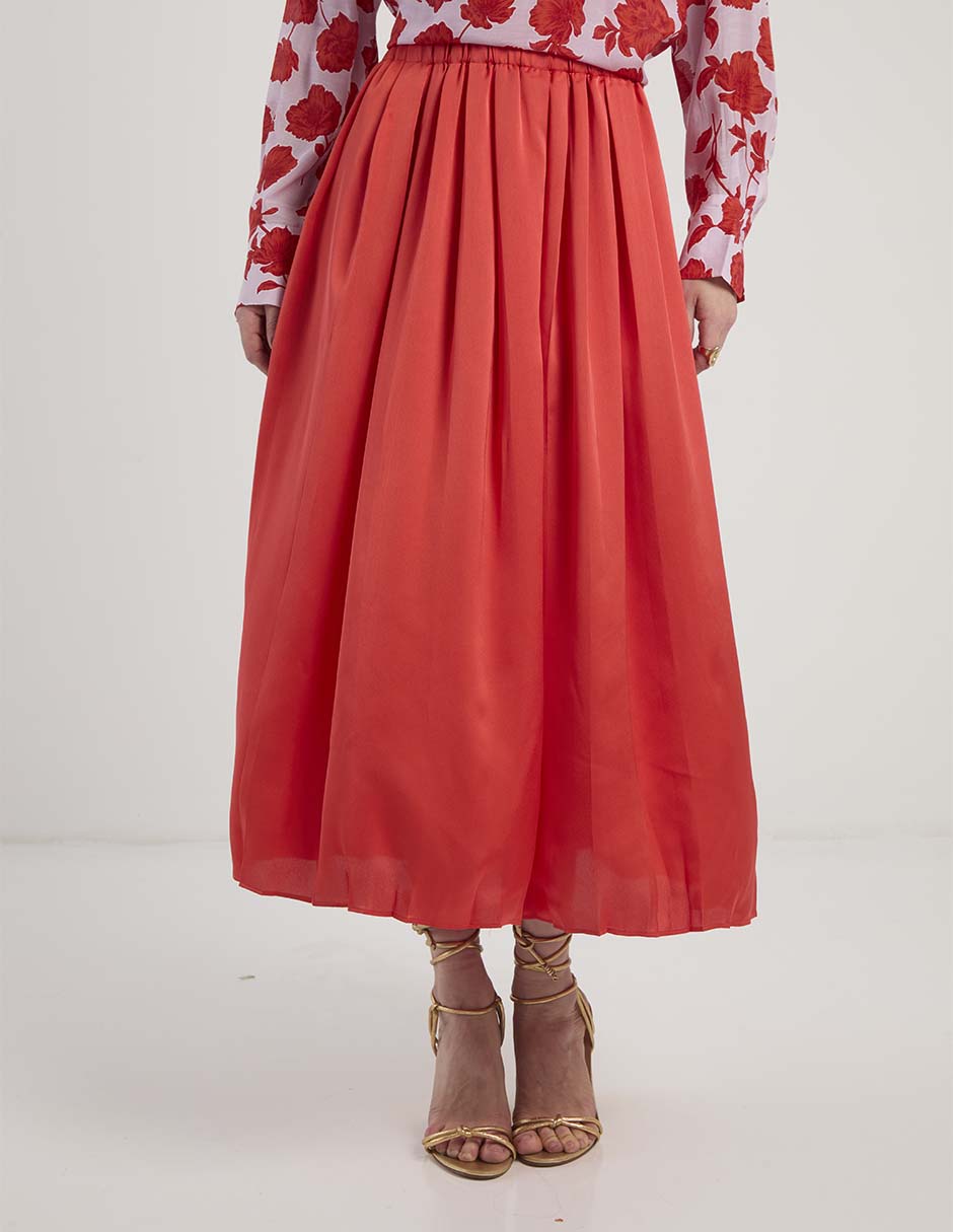 Falda crop a la cintura