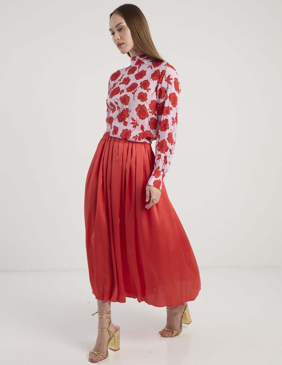 Falda crop a la cintura