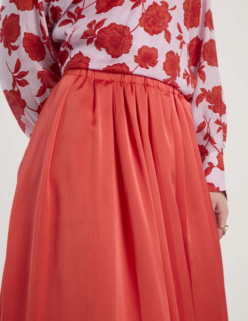 Falda crop a la cintura