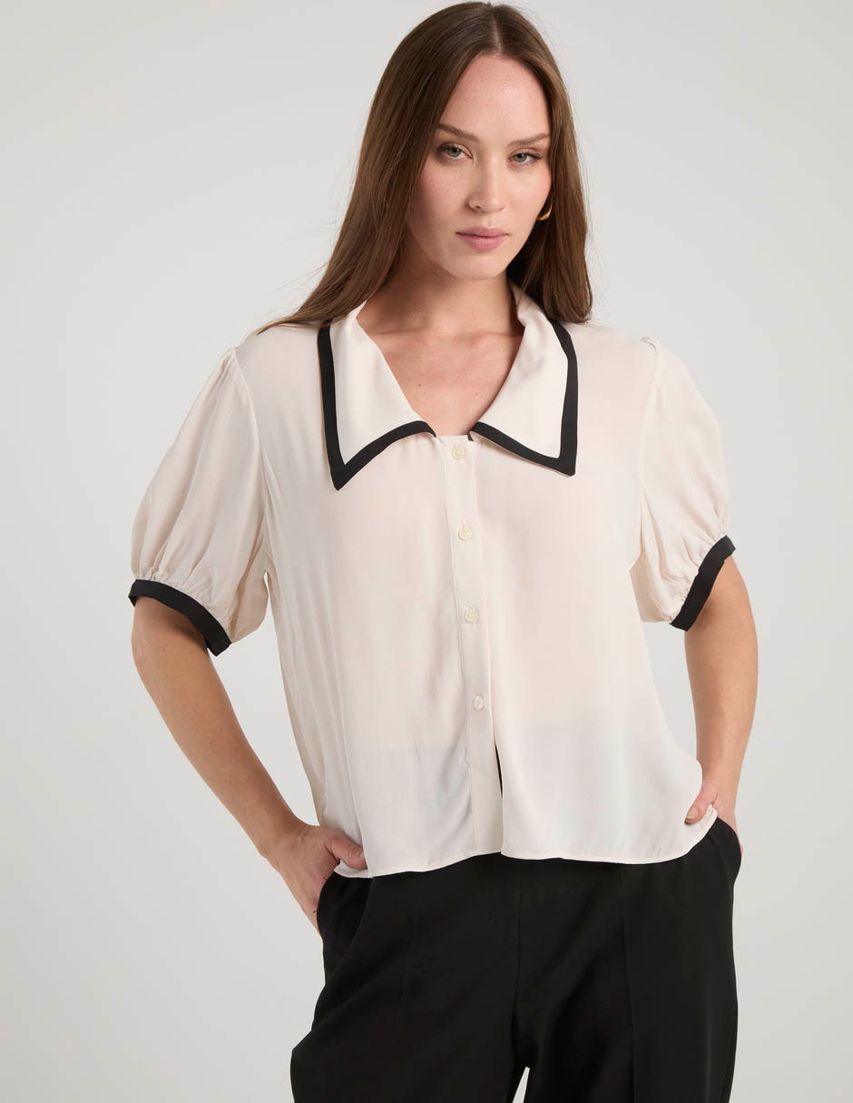 Blusa manga corta para mujer 1