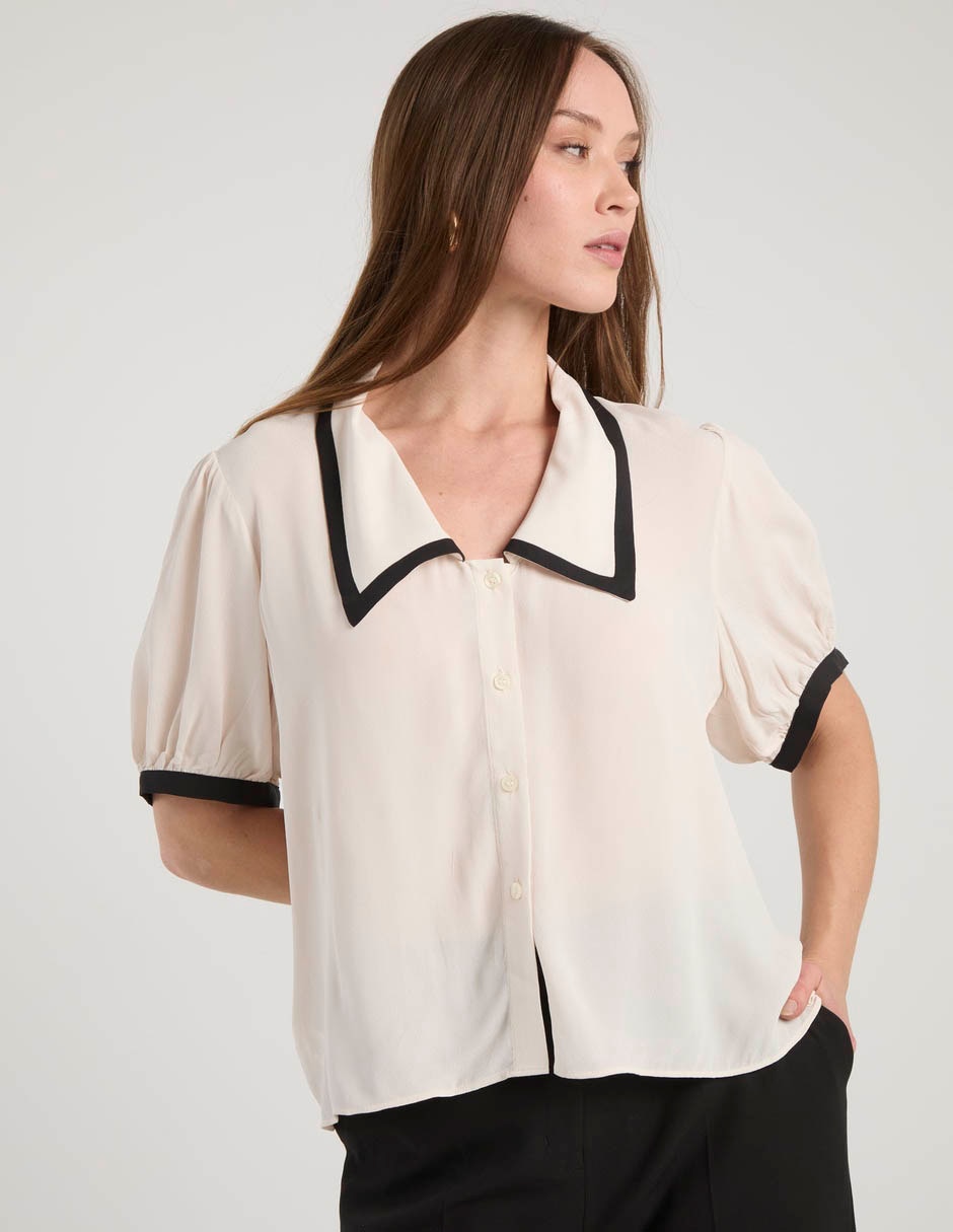 Blusa manga corta para mujer 7