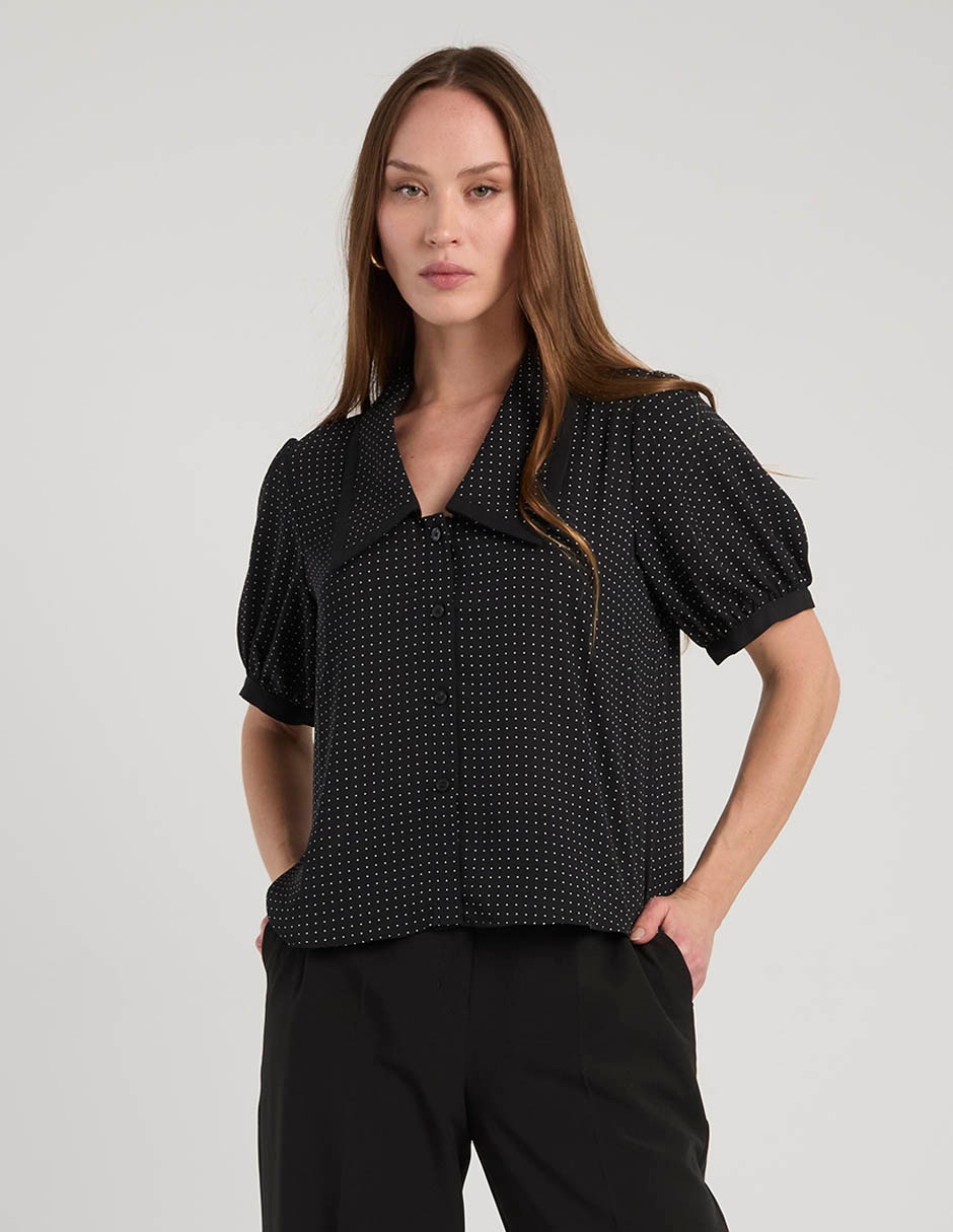Blusa manga corta para mujer 7