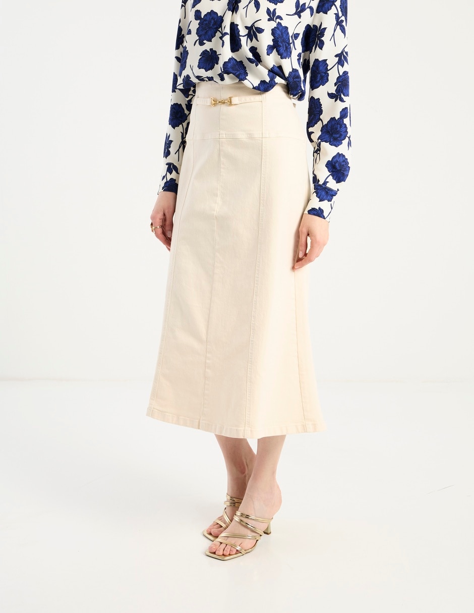 Falda crop a la cintura