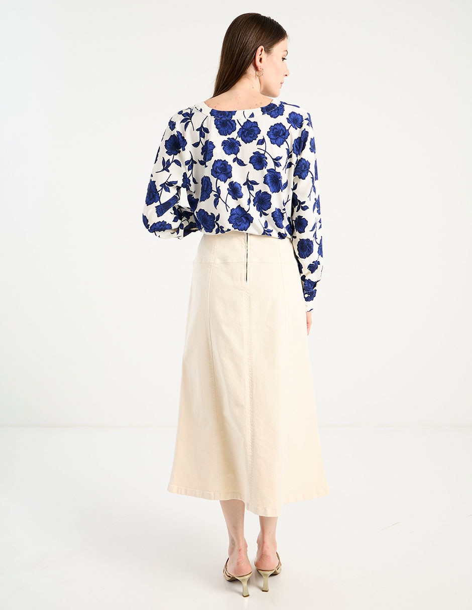 Falda crop a la cintura 6