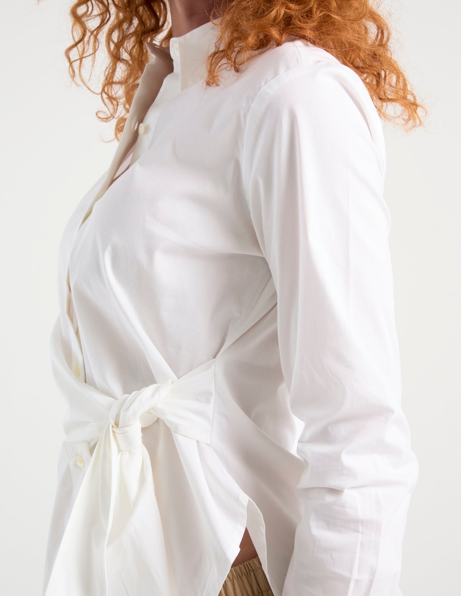Blusa camisera manga larga para mujer 9