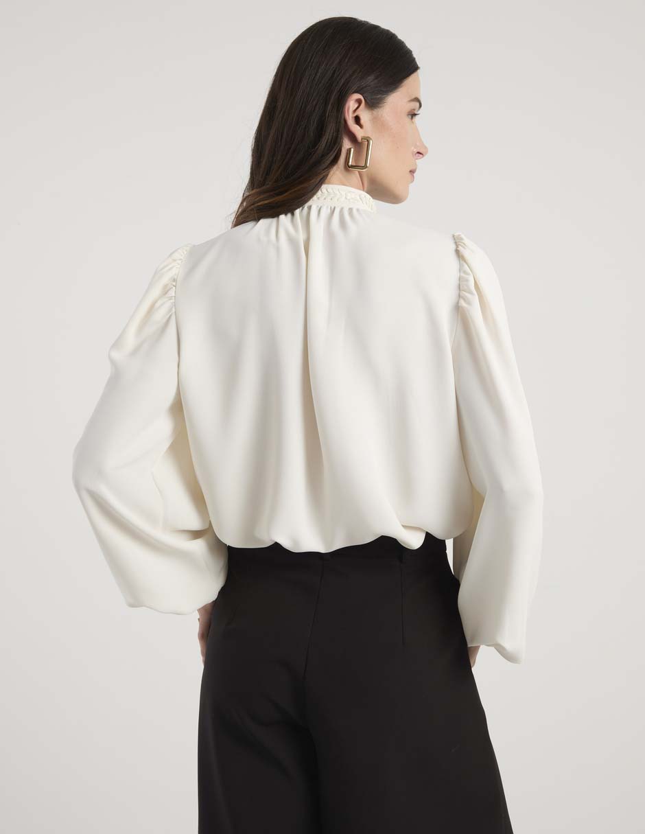 Blusa camisera manga larga para mujer 11