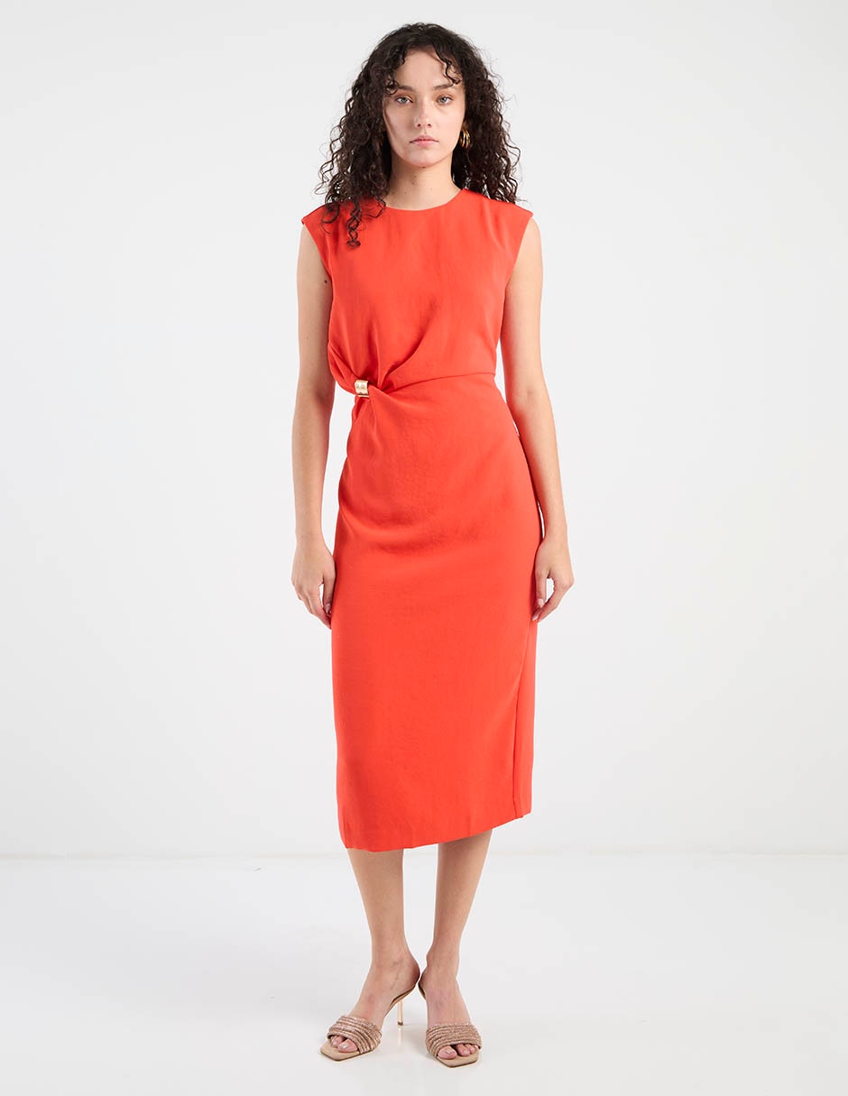 Vestido midi casual para mujer