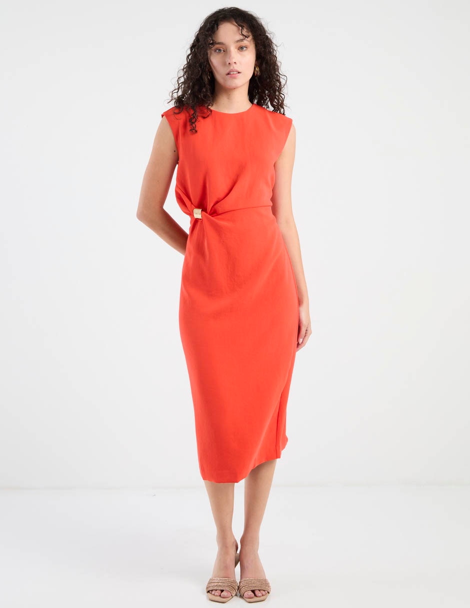 Vestido midi casual Ann Taylor para mujer