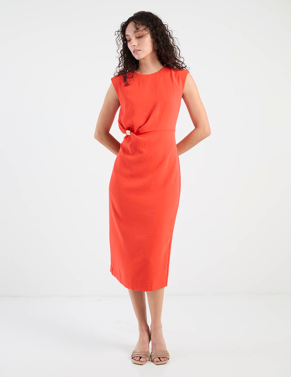Vestido midi casual Ann Taylor para mujer