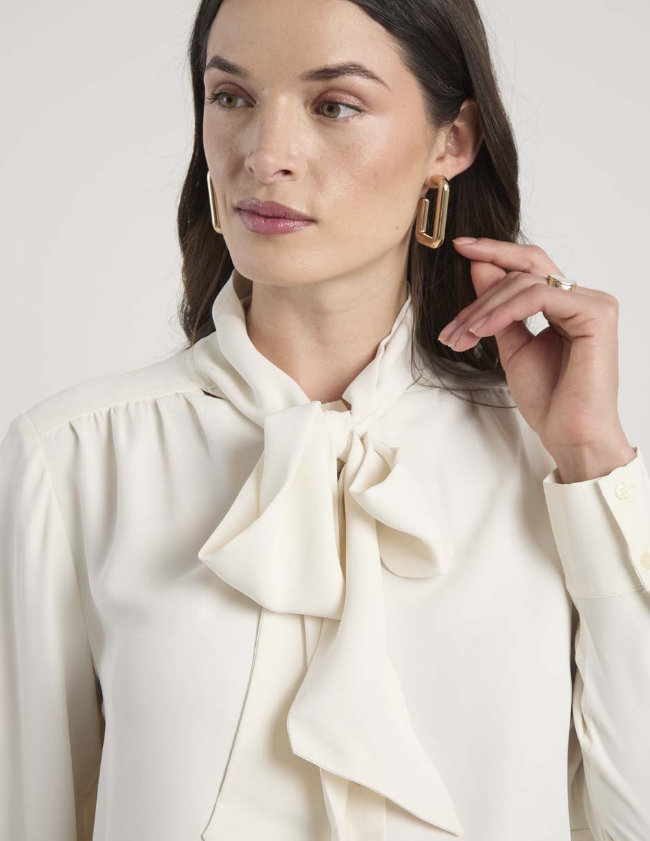 Blusa camisera manga larga para mujer 10