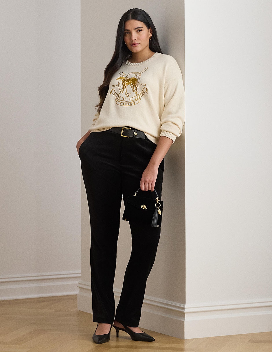 Suéter Lauren Plus cuello redondo para mujer