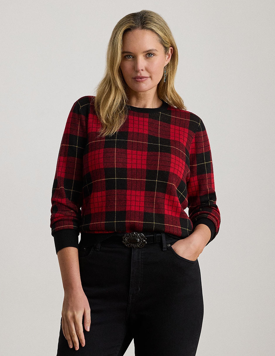 Suéter Lauren Plus cuello redondo para mujer