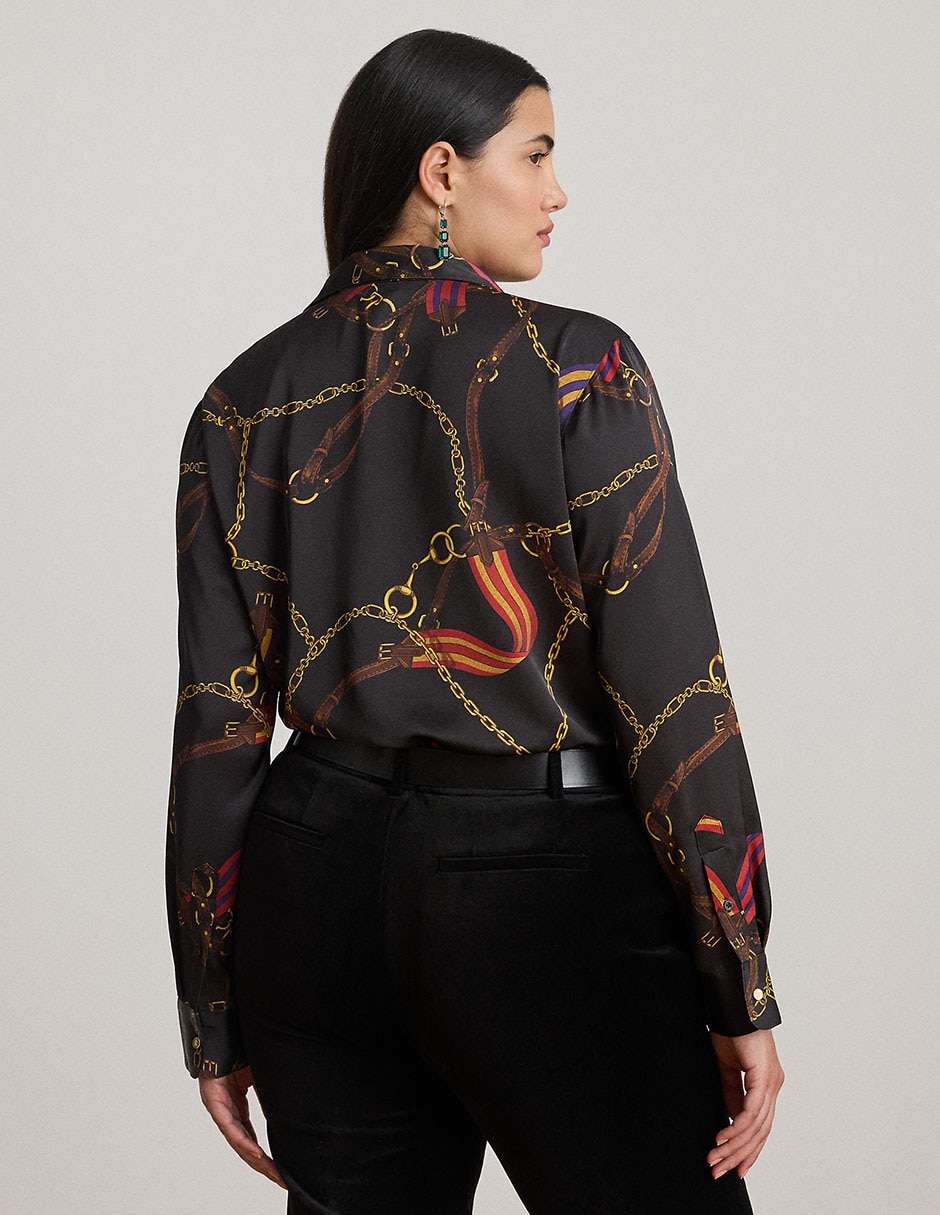Blusa camisera manga larga para mujer 5