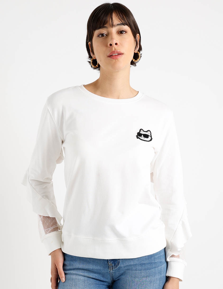 Suéter cuello redondo para mujer 7