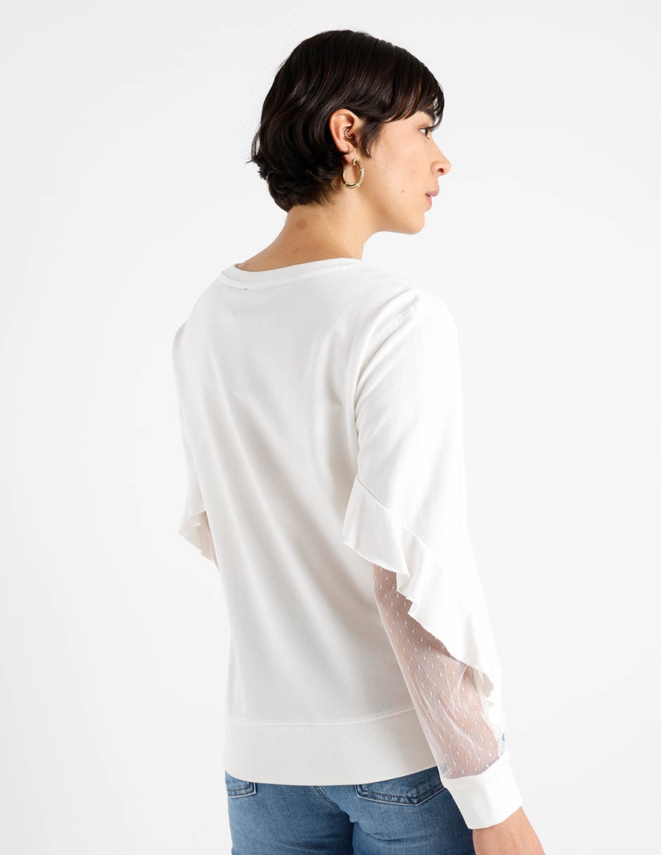 Suéter cuello redondo para mujer 11