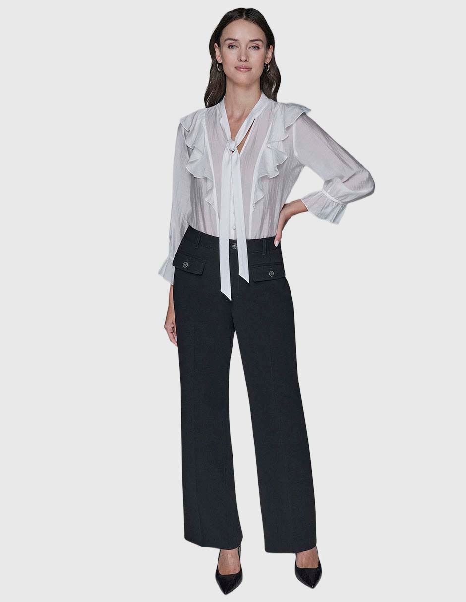 Blusa camisera manga larga para mujer 8