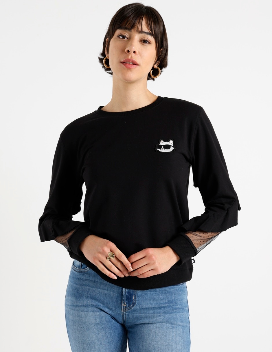 Suéter cuello redondo para mujer 7