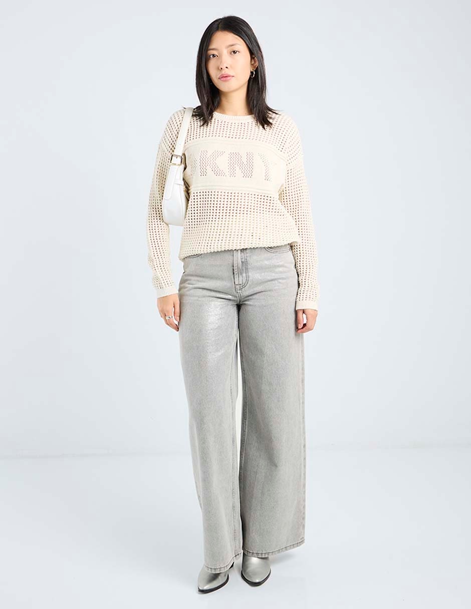 Suéter cuello redondo para mujer 8