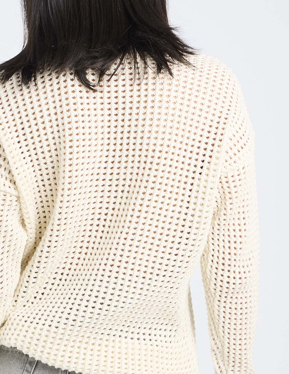 Suéter cuello redondo para mujer 11