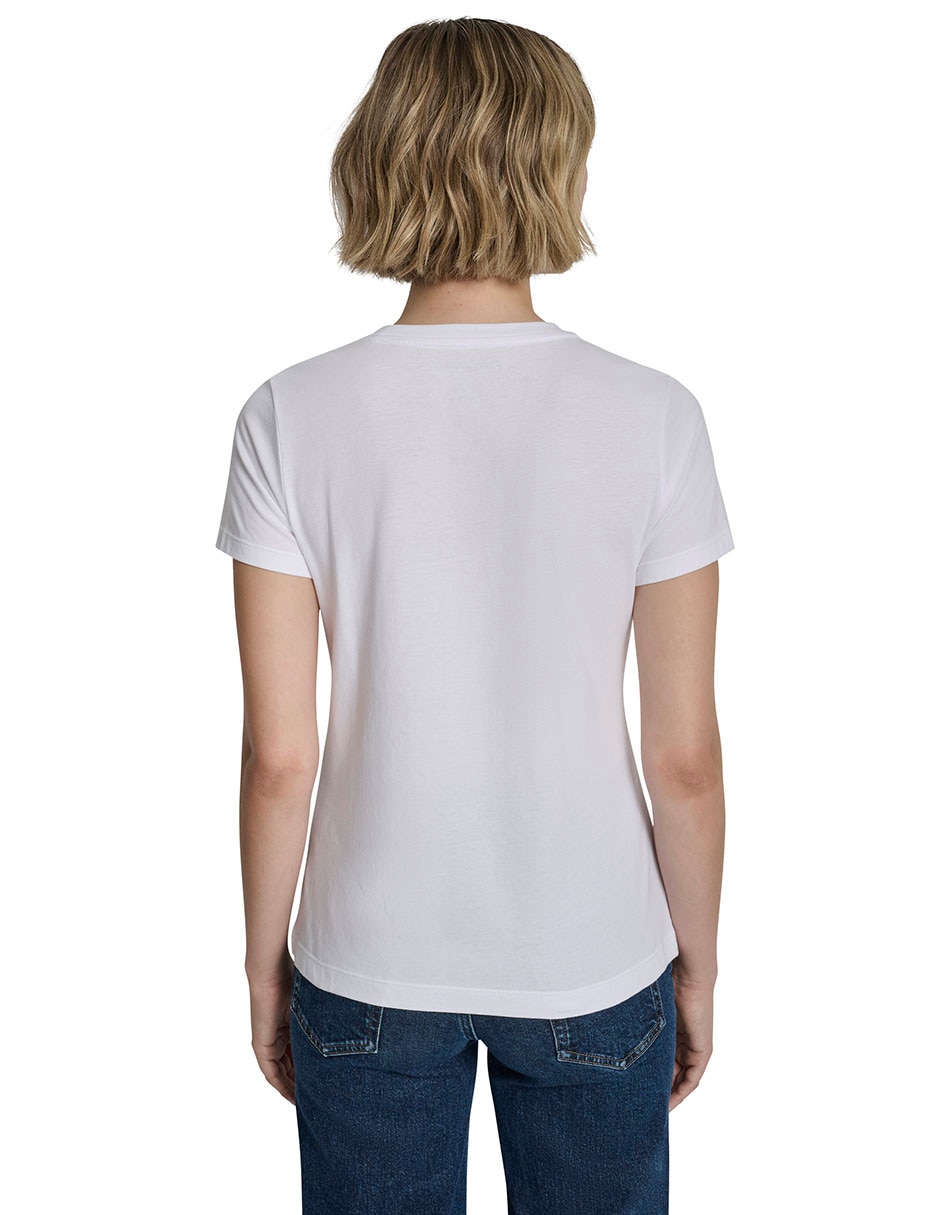 Playera manga corta Dkny Jeans cuello redondo para mujer
