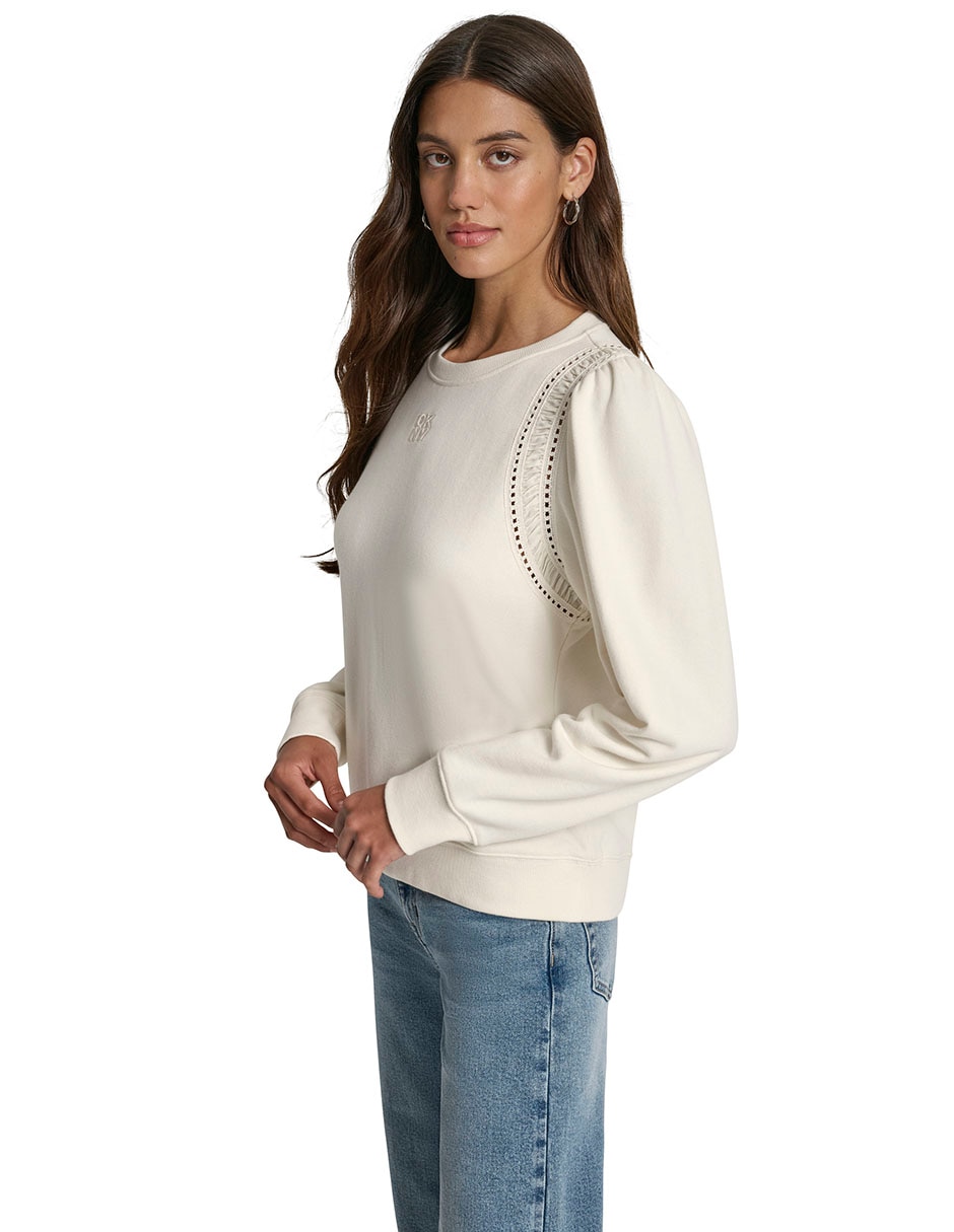 Suéter cuello redondo para mujer 7