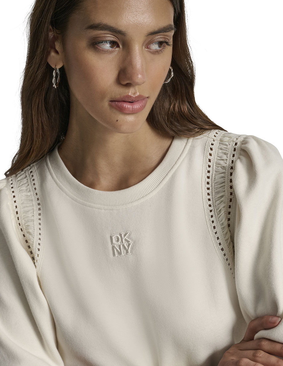 Suéter cuello redondo para mujer 8