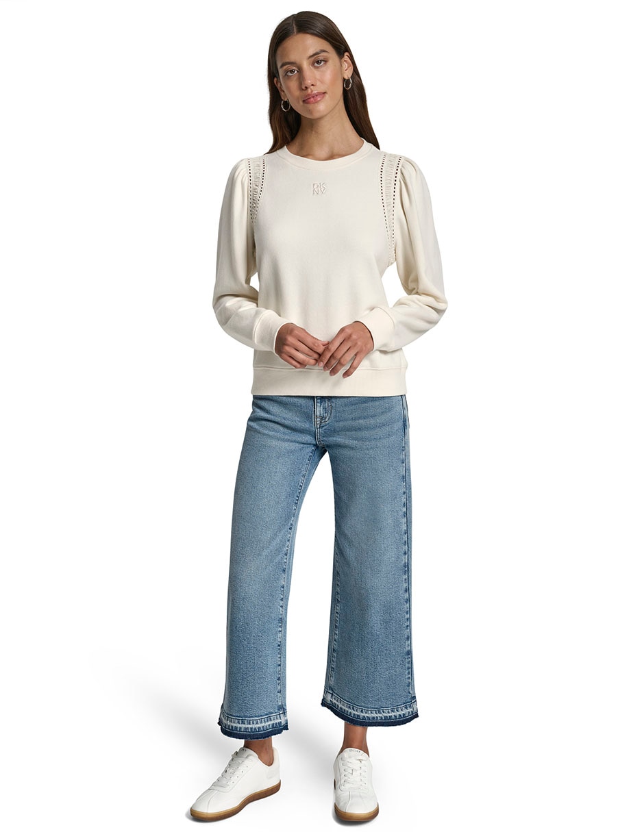 Suéter cuello redondo para mujer 9