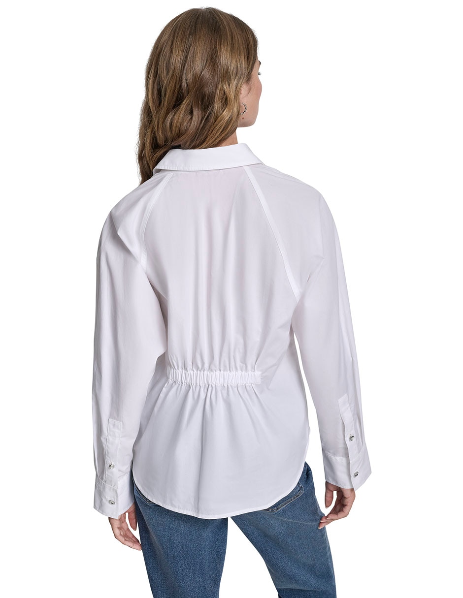 Blusa camisera Dkny Jeans manga larga para mujer