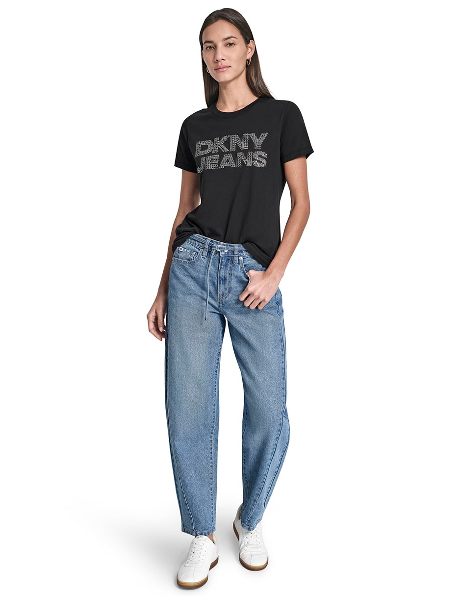 Playera manga corta cuello redondo para mujer 8