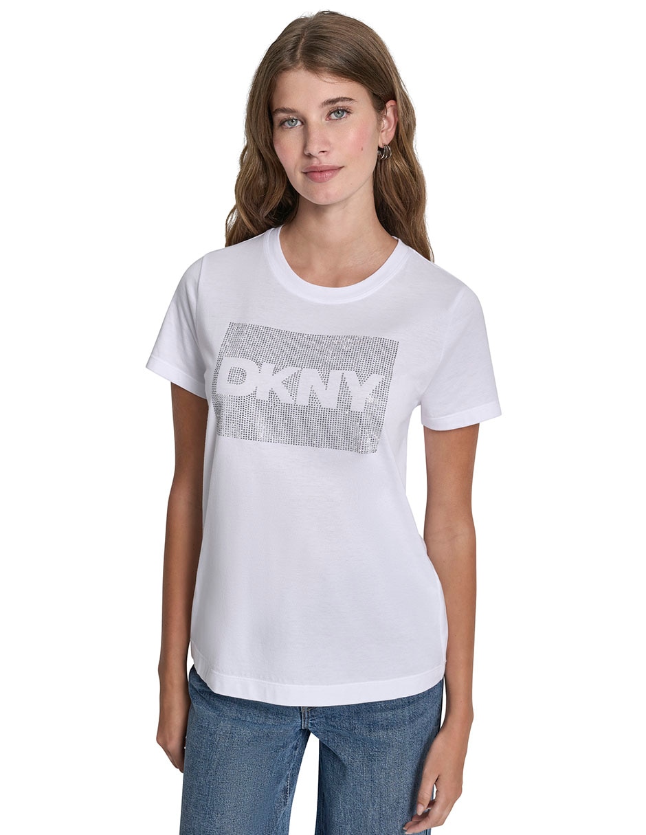 Playera manga corta cuello redondo para mujer Playera manga corta cuello redondo para mujer