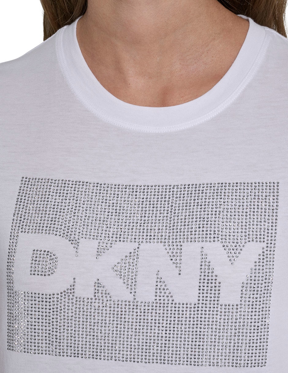 Playera manga corta Dkny Jeans cuello redondo para mujer