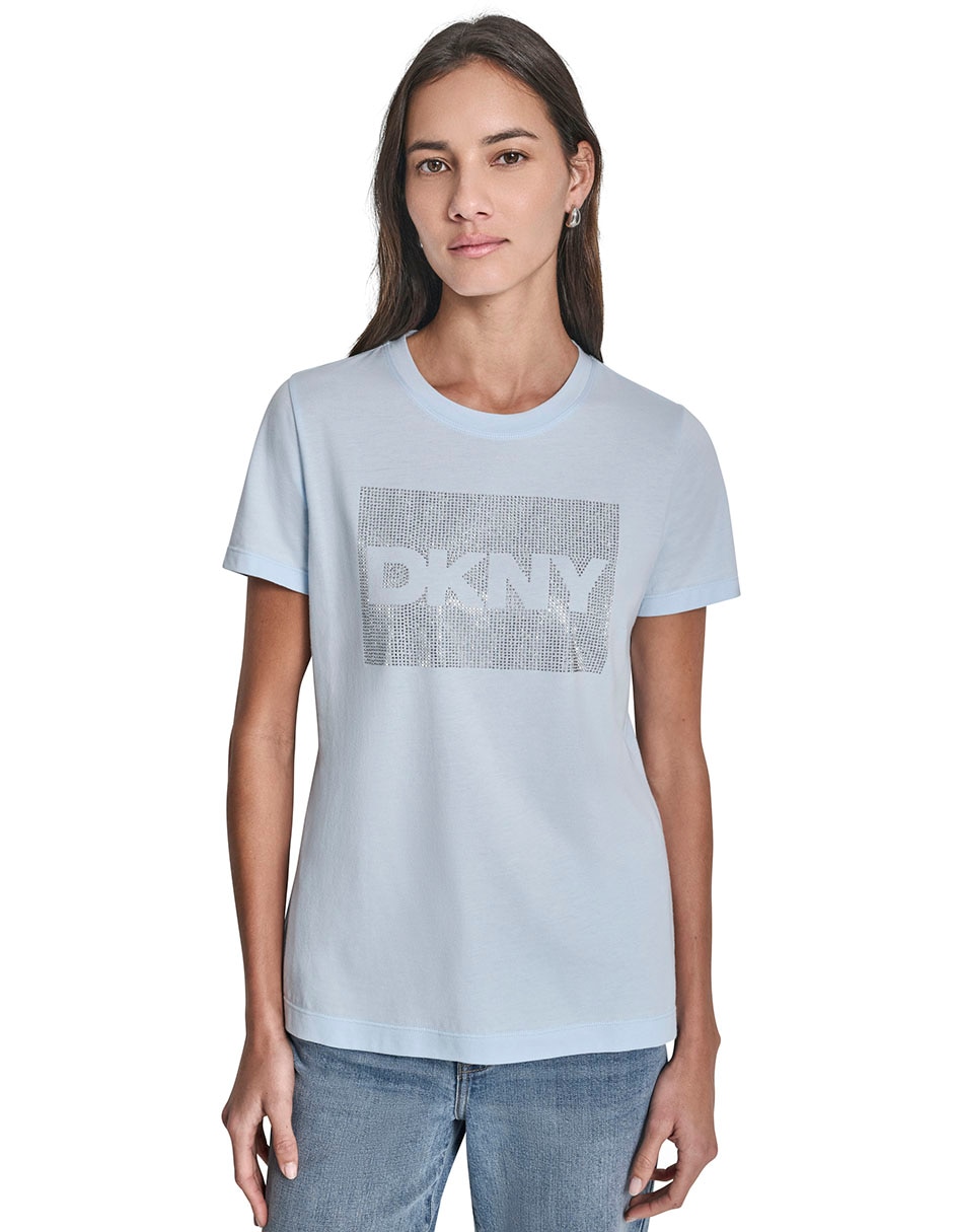 Playera manga corta cuello redondo mujer
