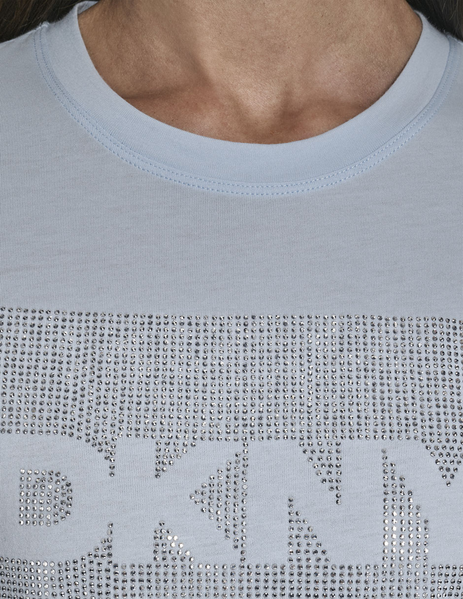 Playera manga corta cuello redondo mujer
