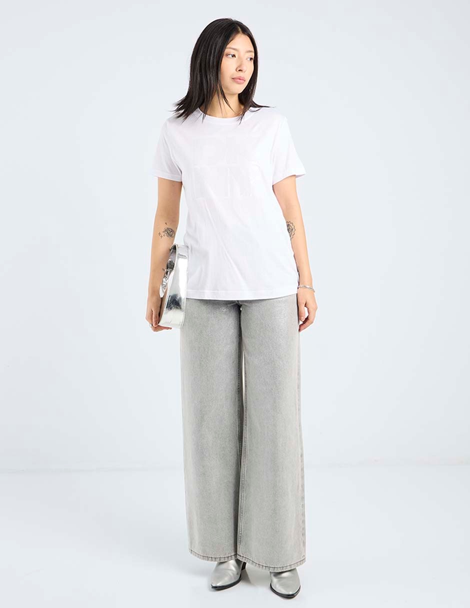 Playera manga corta Dkny Jeans cuello redondo para mujer