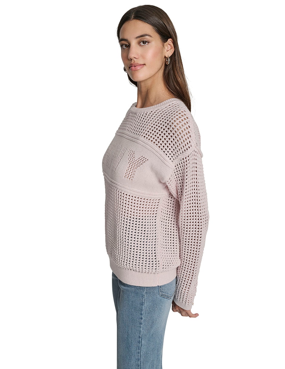 Suéter cuello redondo para mujer 7