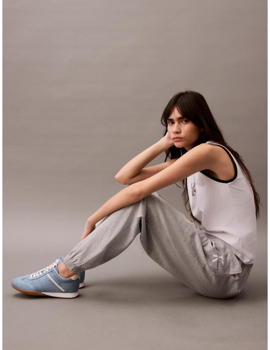 Pants regular con elástico para mujer 3