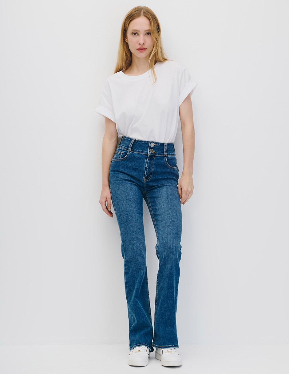 Jeans Boot Julio corte cintura alta para mujer
