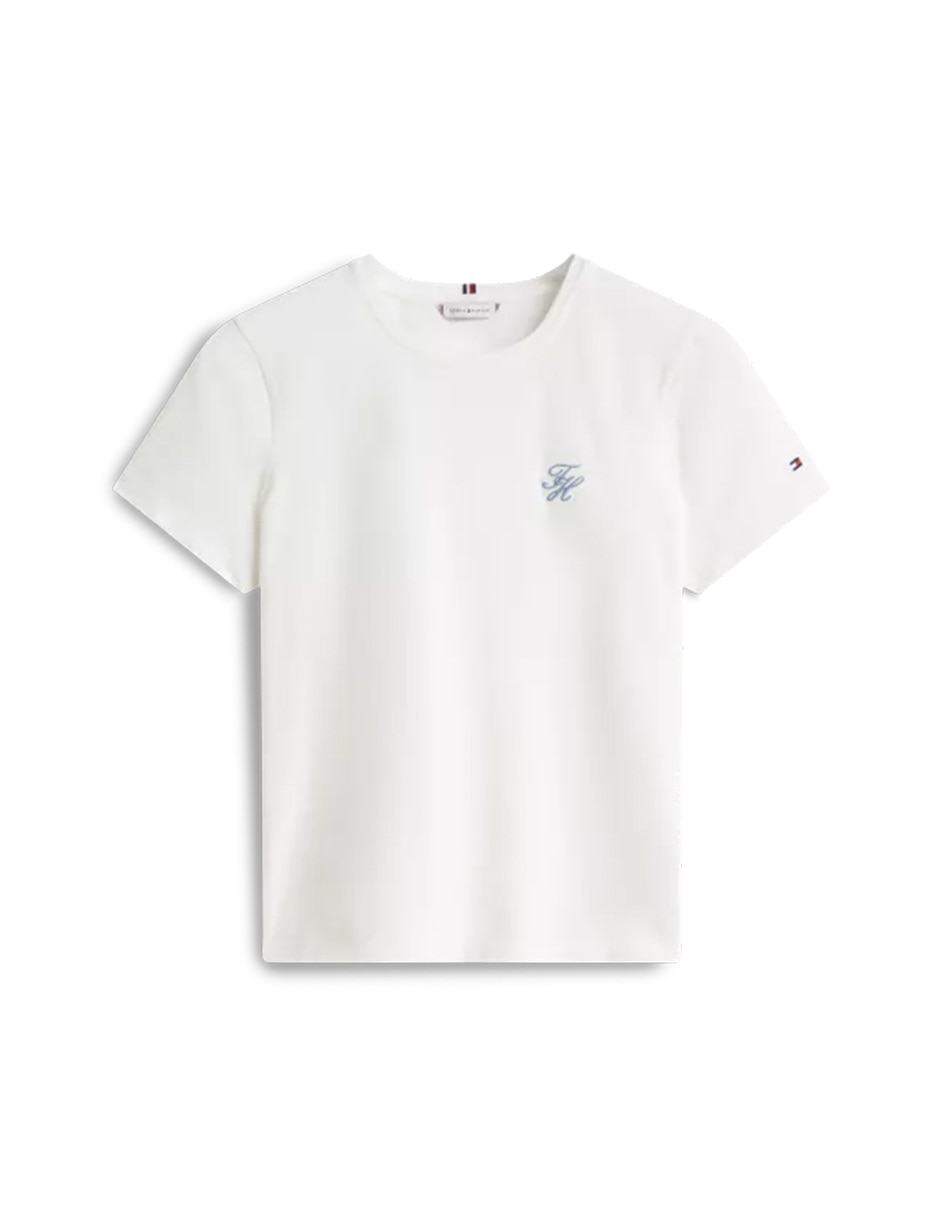 Playera manga corta cuello redondo mujer