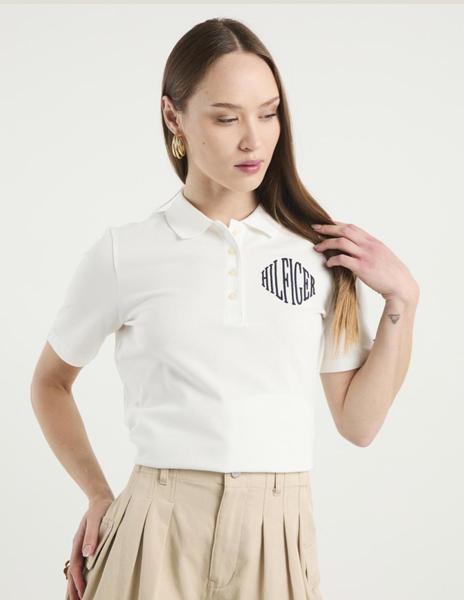Playera tipo polo para mujer 1