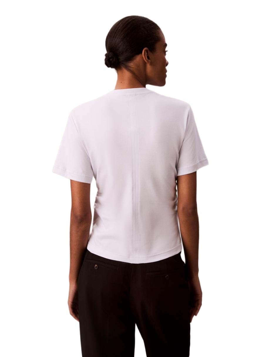 Playera manga corta Calvin Klein Jeans cuello redondo para mujer 4