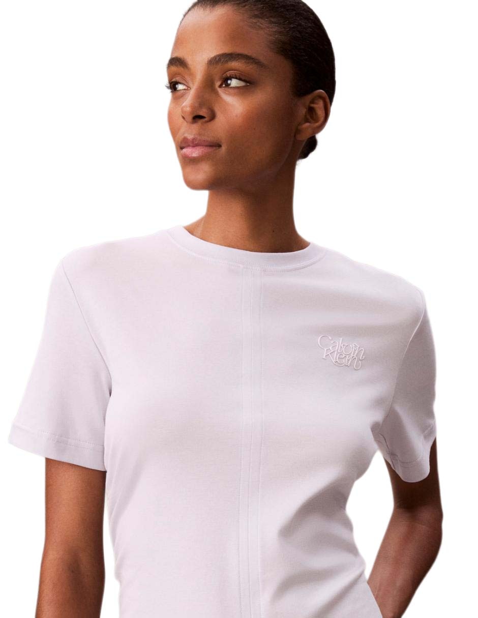 Playera manga corta Calvin Klein Jeans cuello redondo para mujer 5